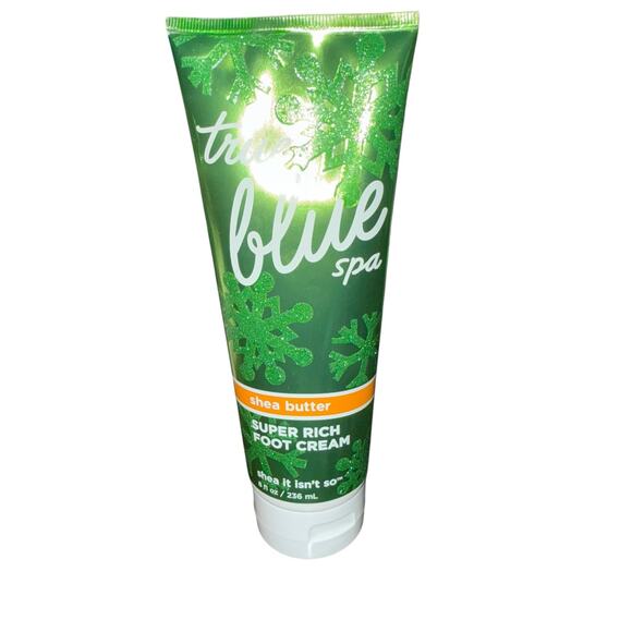 Bath & Body Works ~ True BLUE Spa Shea Butter ~ Super Rich Foot Cream 8 oz*Rare* - Picture 1 of 7